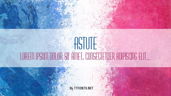Astute example