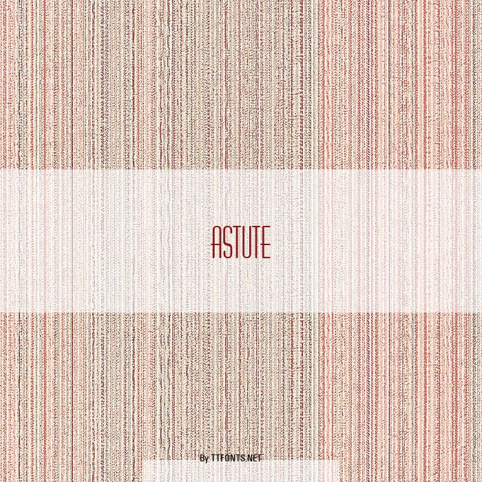 Astute example