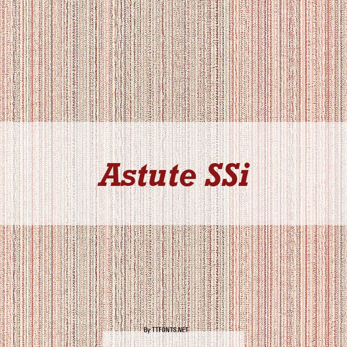 Astute SSi example