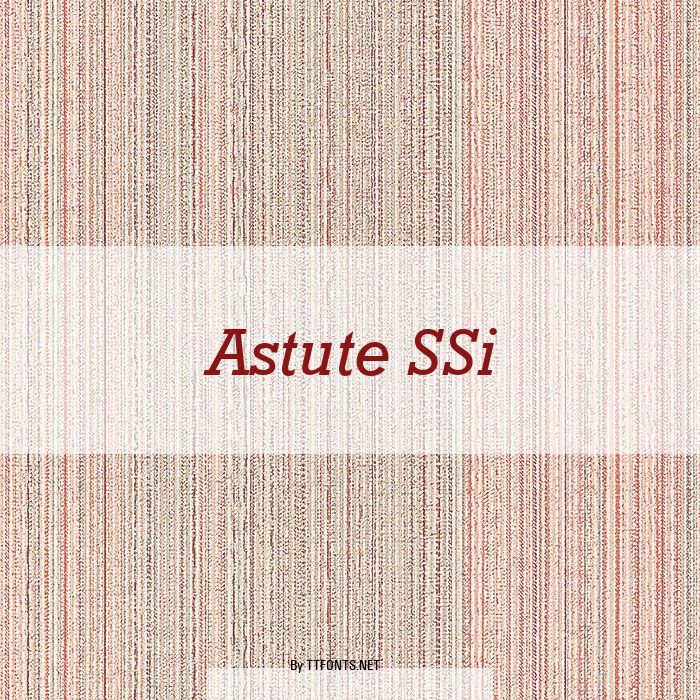 Astute SSi example