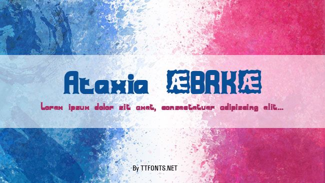 Ataxia (BRK) example