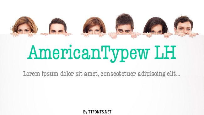 AmericanTypew LH example