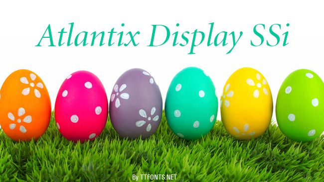 Atlantix Display SSi example