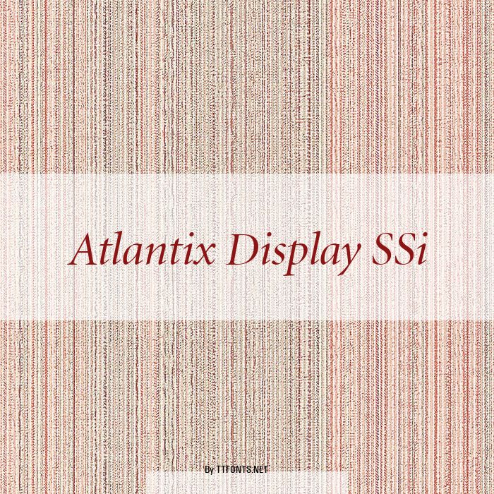 Atlantix Display SSi example