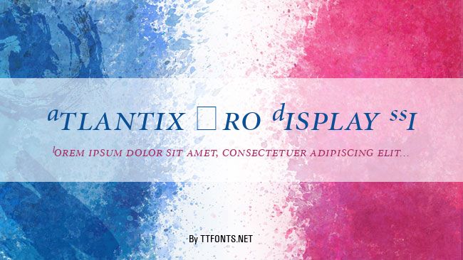 Atlantix Pro Display SSi example