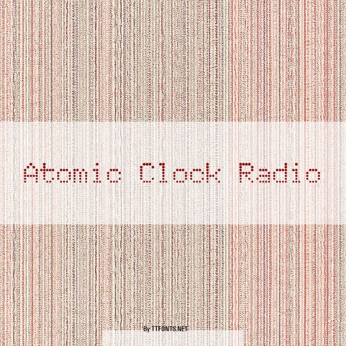 Atomic Clock Radio example