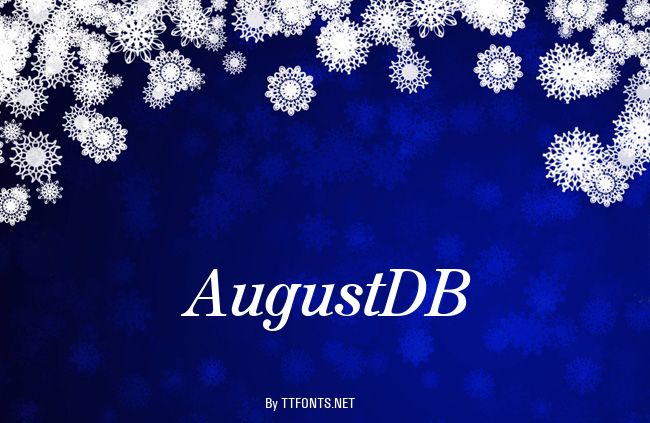 AugustDB example