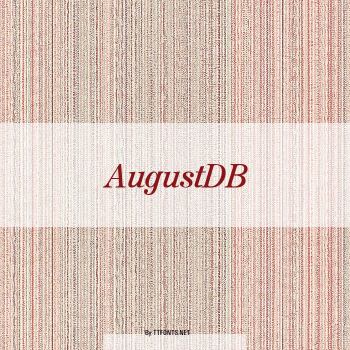 AugustDB example