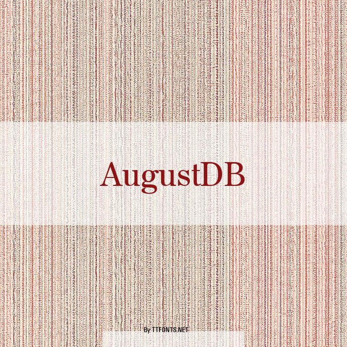 AugustDB example