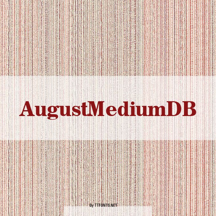AugustMediumDB example