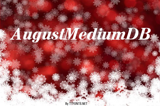 AugustMediumDB example