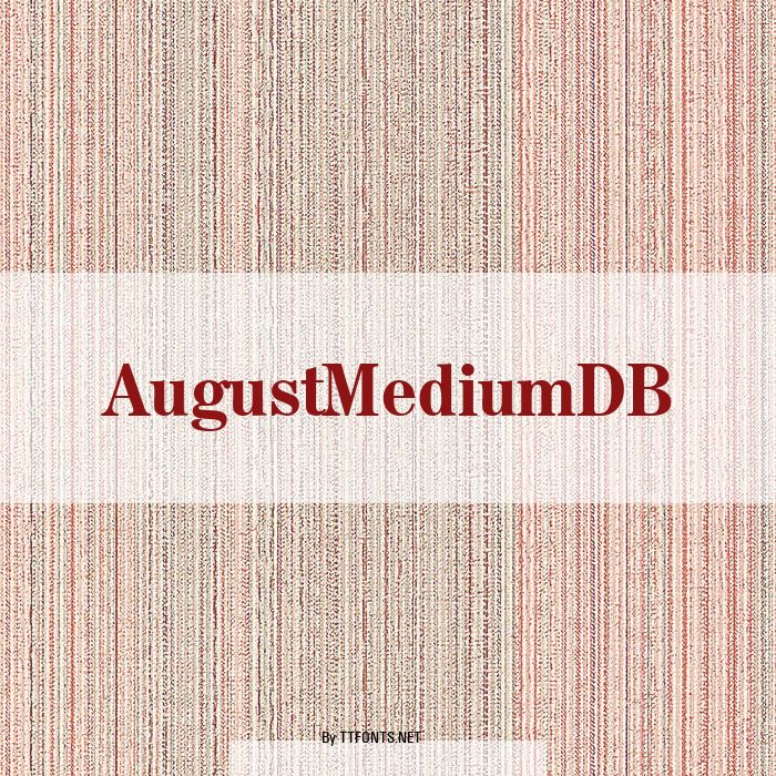 AugustMediumDB example