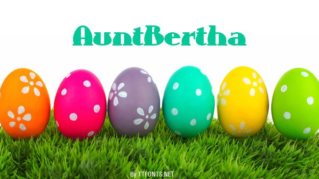 AuntBertha example