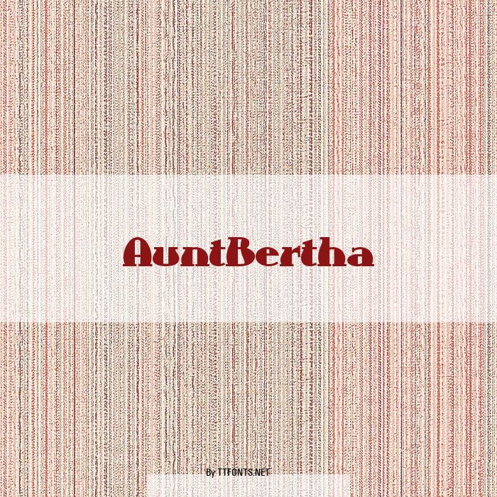 AuntBertha example