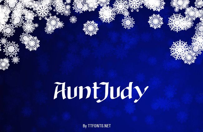 AuntJudy example