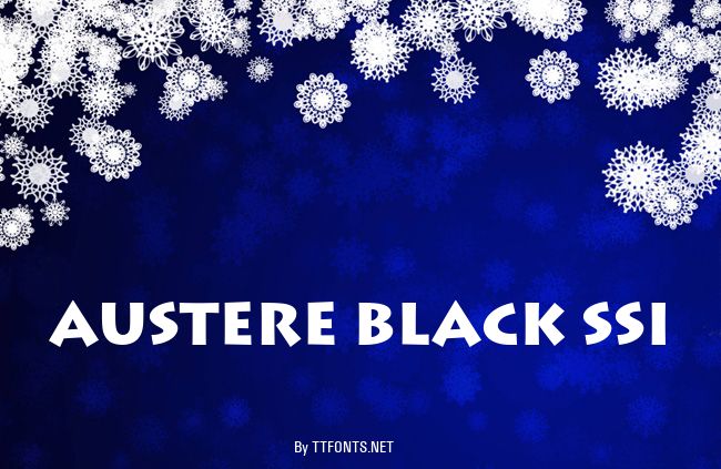 Austere Black SSi example