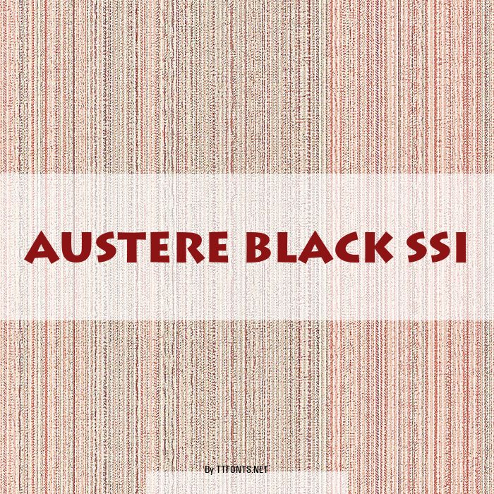 Austere Black SSi example