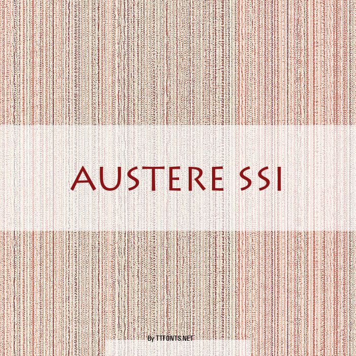 Austere SSi example
