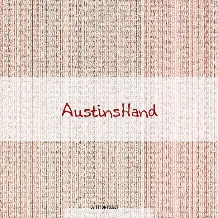 AustinsHand example