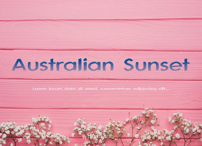 Australian Sunset example