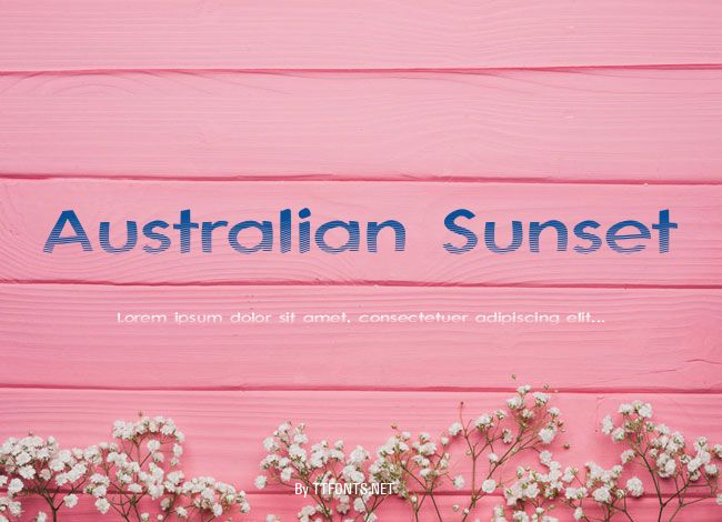 Australian Sunset example