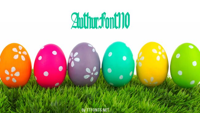 AuthurFont110 example