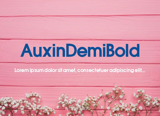 AuxinDemiBold example