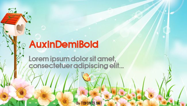 AuxinDemiBold example