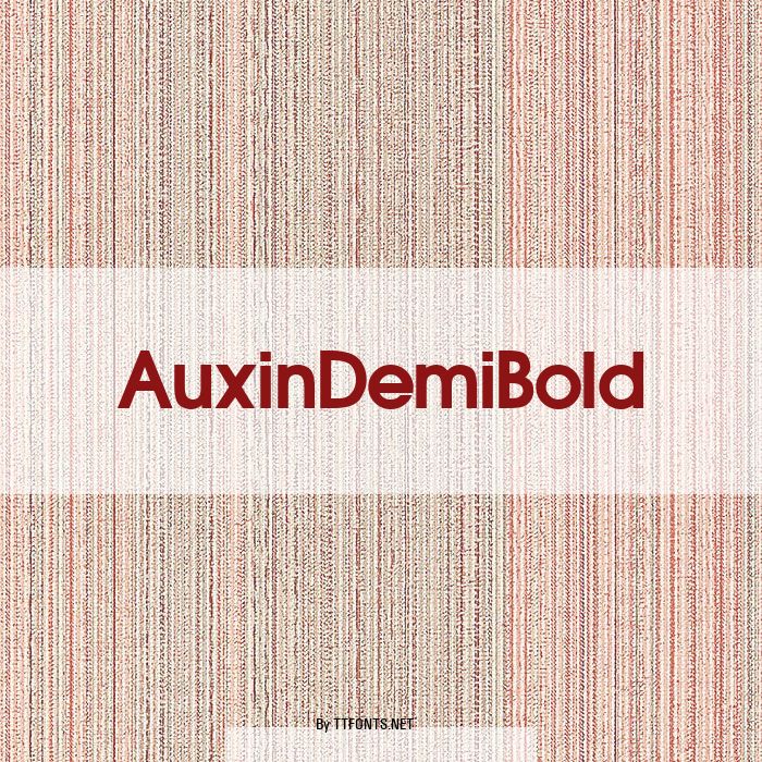 AuxinDemiBold example