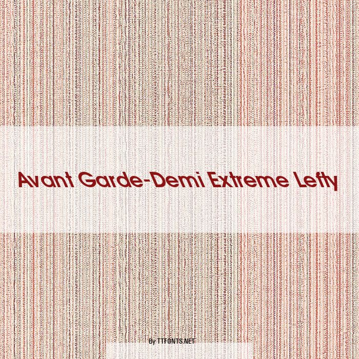 Avant Garde-Demi Extreme Lefty example