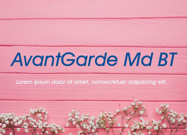 AvantGarde Md BT example