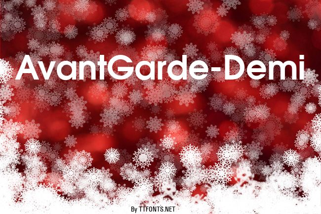 AvantGarde-Demi example