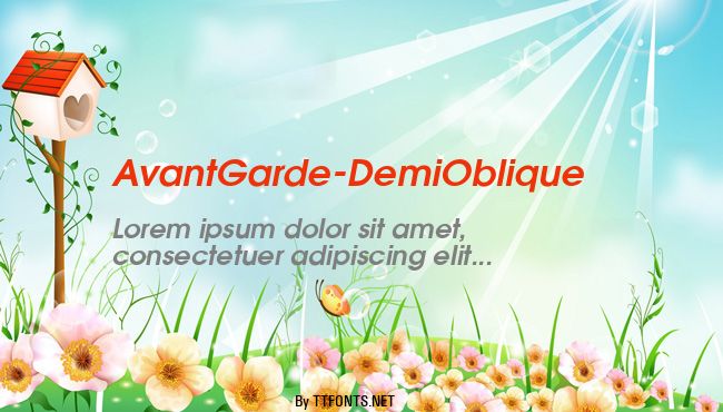 AvantGarde-DemiOblique example