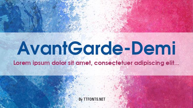 AvantGarde-Demi example