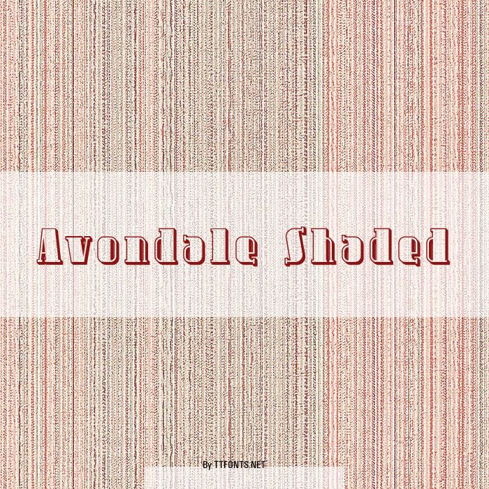 Avondale Shaded example