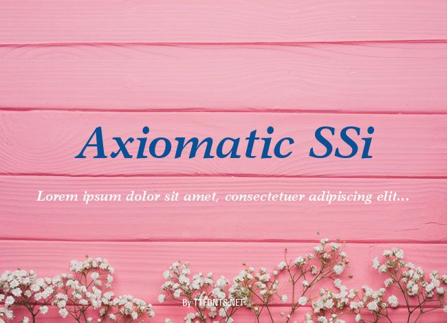 Axiomatic SSi example