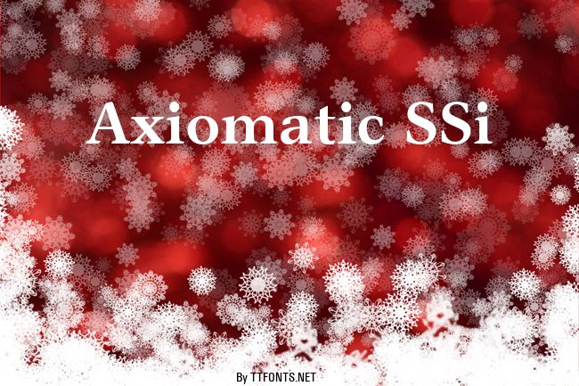 Axiomatic SSi example