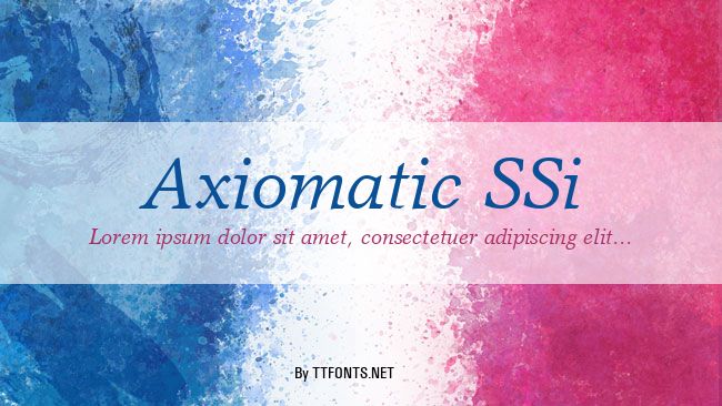 Axiomatic SSi example