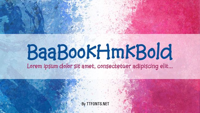 BaaBookHmkBold example