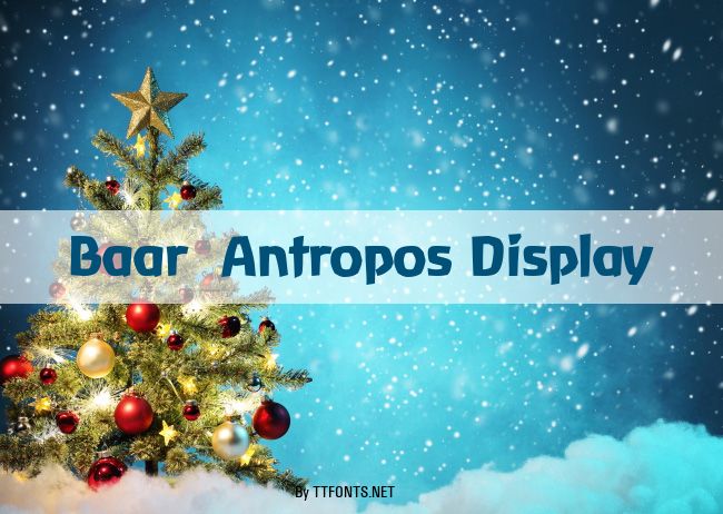 Baar  Antropos Display example