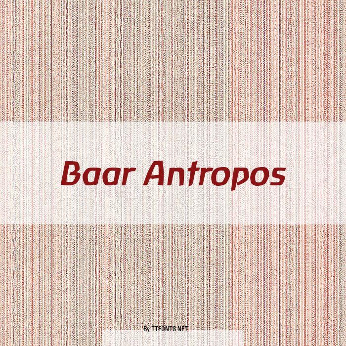 Baar Antropos example