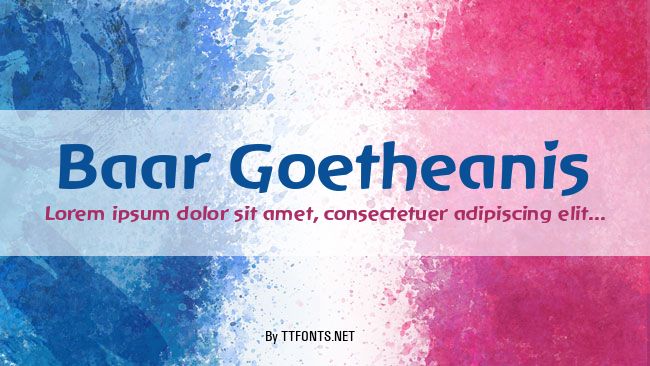 Baar Goetheanis example