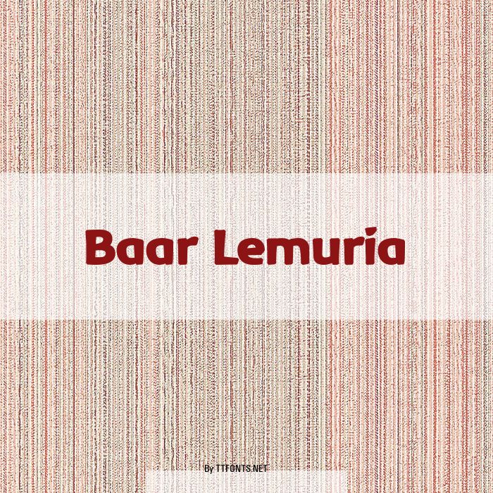 Baar Lemuria example
