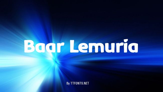 Baar Lemuria example