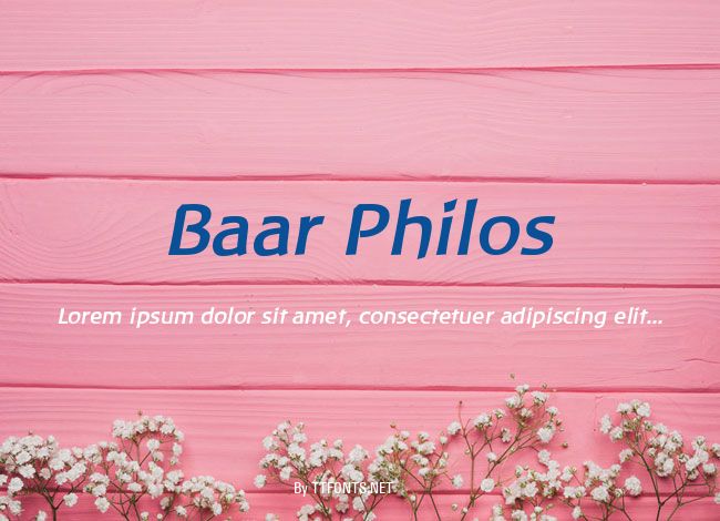 Baar Philos example