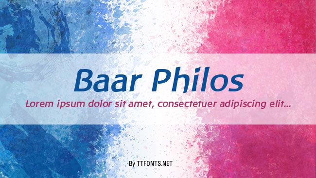 Baar Philos example