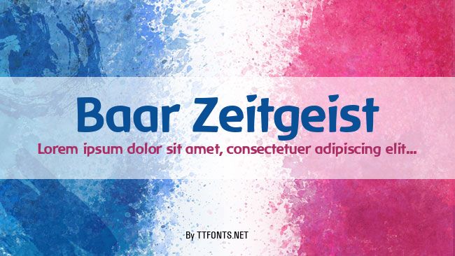 Baar Zeitgeist example