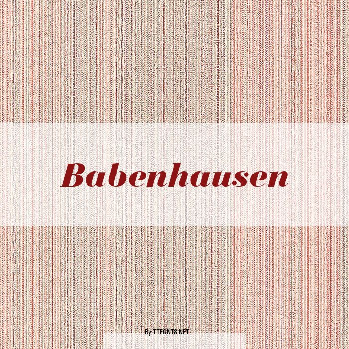Babenhausen example