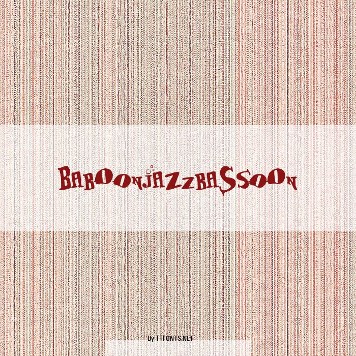 BabOonjaZzbaSsoOn example