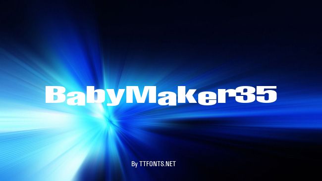 BabyMaker35 example